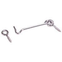 ProSource LR-409S-PS Gate Hook and Eye, 5/32 in Dia Wire, Stainless Steel
