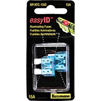 Bussmann BP/ATC-15ID Automotive Fuse, Blade Fuse, 32 VDC, 15 A, 1 kA Interrupt
