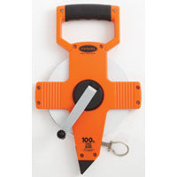 Keson NR18100 Nylon Coated Steel Blade Measuring Tape with Zero Point at Tape End and Hook End (Graduations: ft., in. 1/8), 100-Foot