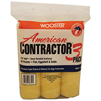 WOOSTER R568-9 Paint Roller Cover, 3/8 in Thick Nap, 9 in L, Fabric Cover