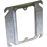 RACO 8773 Box Cover, 3/4 in L, 4 in W, Square, 1 -Gang, Steel, Gray