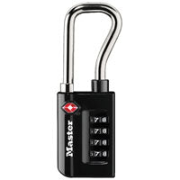 Master Lock Padlock, Set Your Own Combination TSA Accepted Luggage Lock, 1-5/16 in. Wide, 4696D