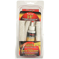 Fiberglass Gasket Rope Kit - 5/8" x 6.25', Round, White