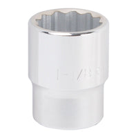 Vulcan MT-SS6036 Drive Socket, 1-1/8 in Socket, 3/4 in Drive, 12-Point, Chrome Vanadium Steel, Chrome
