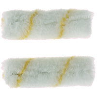 Linzer MR300-2 Paint Roller Cover, 3/8 in Thick Nap, 4 in L, Pro Stripe Woven Cover, White/Yellow