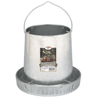 Little Giant 9112 Poultry Feeder, 12 lb Capacity, Rolled Edge, Galvanized Steel