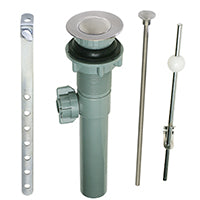 Plumb Pak PP820-70DSBN Lavatory Pop-Up Assembly, 1-1/4 in Inlet, 1-1/4"