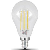 Feit Electric BPA1540C850LED2 4.5 Watt E12 A15 Clear Daylight LED Dimmable Light Bulbs 2 Pack