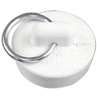 Danco 1-1/8-Inch Rubber Drain Stopper, White, Carded, 80224