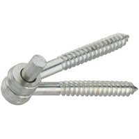 National Hardware 295 1/2" x 4" Screw Hook & Eye Hinge 2/pk - Zinc Plated