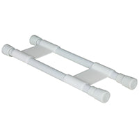 CAMCO 44093 Cupboard Bar, Plastic, White, 10 to 17 in L