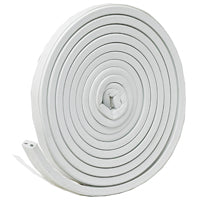 Frost King EPDM Rubber Self-Stick Weatherseal Tape, D-Section, 9/16" W, 5/16" T, 10 ft L, White