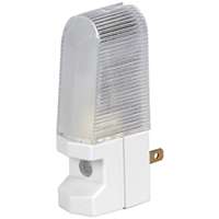Eaton Wiring Devices BP851W Night Light, 15 A, 125 V, 4 W, Incandescent Lamp, White Light, Plastic Fixture