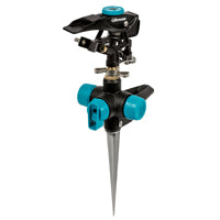 Gilmour Heavy Duty Circular Water Sprinkler with Spike Base, Rotating Sprinkler Head with Adjustable Spray Pattern, Lawn Sprinkler for 5800 Sq Ft Coverage