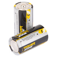 PowerZone LR14-4P-DB Battery, 1.5 V Battery, C Battery, Alkaline, Manganese Dioxide, Potassium Hydroxide and Zinc