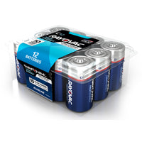RAYOVAC 814-12PPK Battery, 1.5 V Battery, 7245 mAh, C Battery, Alkaline