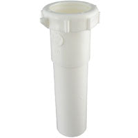 Plumb Pak PP55-2W Extension Tube, 1-1/2 in Dia X 6 in L, Slip Joint, Plastic, 5 Piece