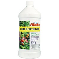 Alaska 100099247 Fish Fertilizer, 32 oz Bottle, Liquid, Brown, Fish