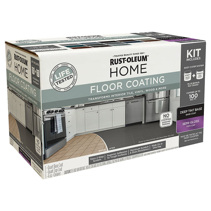 Rust-Oleum Home Floor Coating Deep Tint Base Semi-Gloss Kit