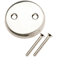 Plumb Pak PP826-11BN Overflow Tub Face Plate, Brushed Nickel, For: Bath Drains