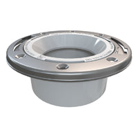 Oatey 43499 Closet Flange, 4 in Connection, PVC, White, For: 3 in, 4 in Pipes