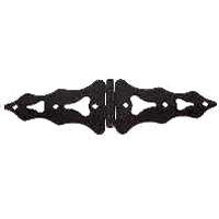 National Hardware N179-192 Strap Hinge, 5-1/2 in W Frame Leaf, 10 in H Frame Leaf, Steel, Reversible Pin, 40 lb