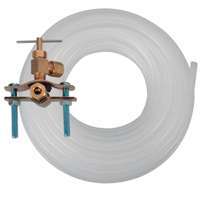 ProSource PMB-270-3LF Ice Maker Installation Kit, Brass, Plastic, Copper Saddle Valve and White Plastic Tube
