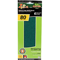 ALI INDUSTRIES 7242 80 Grit Sand Sheet, 6-Pack