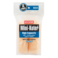 Wooster R231-4 Mini-Koter Woven, 1/2" Nap 4-Inch, 2-Pack