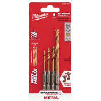SET DRILL BIT TITANIUM 4PC