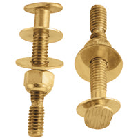Plumb Pak PP830-56 Snap-Off Toilet Bolt Set, 5/16 X 2-1/4 in, Solid