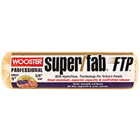 WOOSTER RR923-9 Paint Roller Cover, 3/8 in Thick Nap, 9 in L, Fabric Cover, Lager