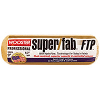 WOOSTER RR924-9 Paint Roller Cover, 1/2 in Thick Nap, 9 in L, Fabric Cover, Lager