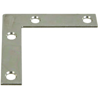 National Hardware 117BC Series N266-502 Corner Brace, 2-1/2 in L, 1/2 in W, 2-1/2 in H, Steel, Zinc, 0.07 Thick Material