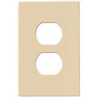 Eaton Wiring Devices PJS8V Wallplate, 4-1/2 in L, 2-3/4 in W, 1 -Gang, Polycarbonate, Ivory, High-Gloss