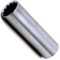Vulcan MT6526651 Drive Socket, 1/2 in Socket, 1/2 in Drive, 12-Point, Chrome Vanadium Steel, Chrome