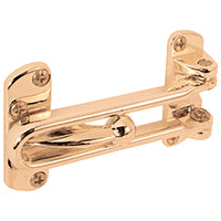 Defender Security U 9897 Prime Line Swing Bar Lock, 2-1/2 in W, Zinc, Brass