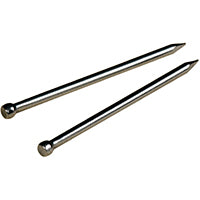 HILLMAN 122528 Wire Brad, 1 in L, Steel, Stainless Steel, Brad Head, Thin Shank, 2 oz