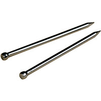 HILLMAN 122507 Wire Brad, 7/8 in L, Steel, Bright, Brad Head, Thin Shank, 2 oz