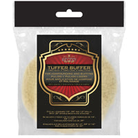SM ARNOLD 0055 Buffing Pad, 5-1/2 in Dia, 1 in Thick, 1/4 in Arbor, Twisted 4-Ply Yarn