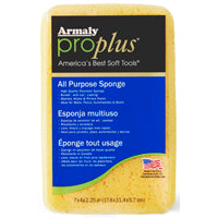 Armaly ProPlus 00027 Large Economy Sponge, 7 in L, 4-1/2 in W, 2-2/5 in Thick, Polyester, Yellow