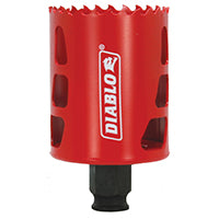 Diablo Bi-Metal Hole Saw with Variable Tooth Design for Faster Cuts - Fits with Snap-Lock Plus Mandrel System - 2-1/8" Diameter, 2-3/8" Length - DHS2125