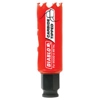 Diablo 1 in. Dia. x 2-3/8 in. L Carbide Tipped Hole Saw 3/8 in. 1 pc.