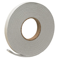 Frost King Vinyl Foam Tape - Closed Cell - Moderate Compression, 3/4" W, 3/16" Thick, 17' L, Grey