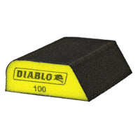Diablo ENDURA-BOND DFBCOMBFIN01G Dual Edge Sanding Block, 4 in L, 2-1/2 in W, 100 Grit, Fine