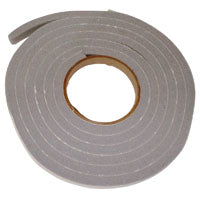 Frost King Vinyl Foam Tape - Closed Cell - Moderate Compression, 1/2 W", 3/8" Thick, 10' L, Grey