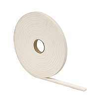 M-D Building Products 2758 M-D 0 Closed-Cell Weather-Strip, 1/2 in W X 17 Ft L X 1/4 in T, White