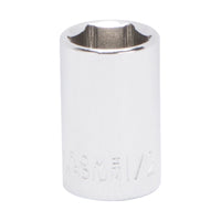 Vulcan MT6493845 Drive Socket, 1/2 in Socket, 3/8 in Drive, 6-Point, Chrome Vanadium Steel, Chrome