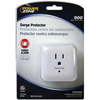 PowerZone OR802105 Surge Protector Power Strip, 125 V, 15 A, White