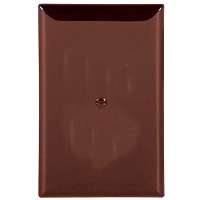 Arrow Hart PJ13B Wallplate, 3-1/2 in L, 1/4 in W, 1 -Gang, Polycarbonate, Brown, High-Gloss, Screw Mounting